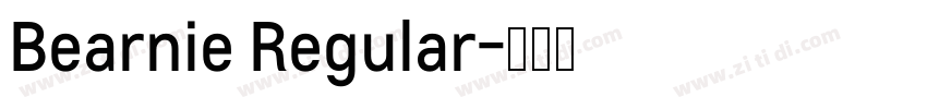 Bearnie Regular字体转换